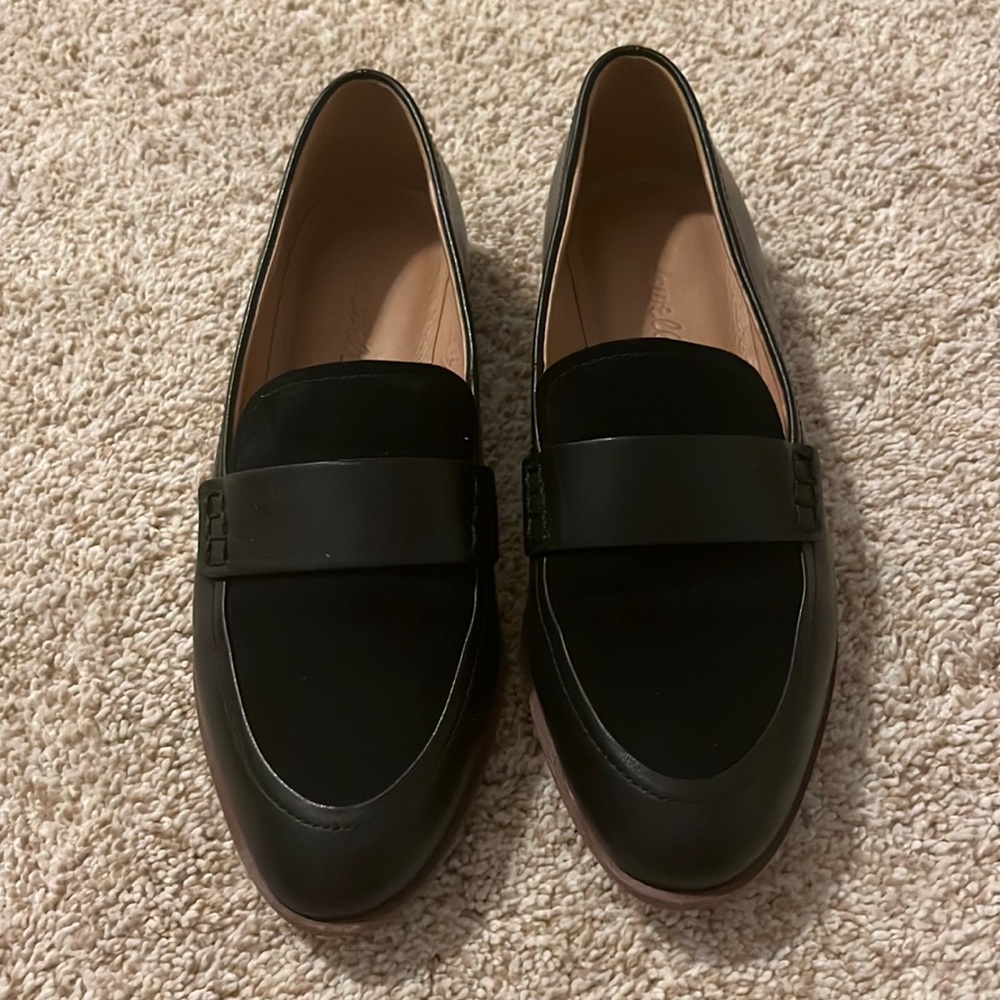Madewell Leather and Velvet Loafers Size 6.5